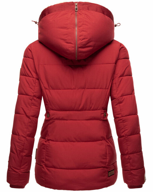 Marikoo Nekoo ženska zimska jakna s kapuljačom, Dark red