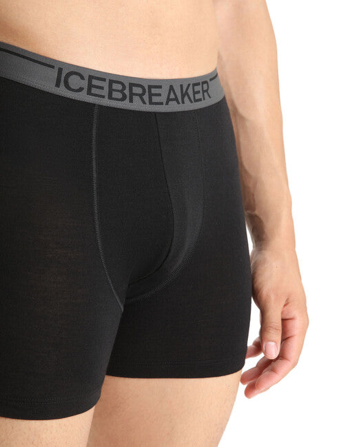 Icebreaker Anatomica muške bokserice, crne