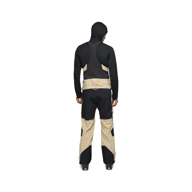 Black Diamond Recon Stretch Pro Bibs muške hlače s naramenicama, khaki-smoke