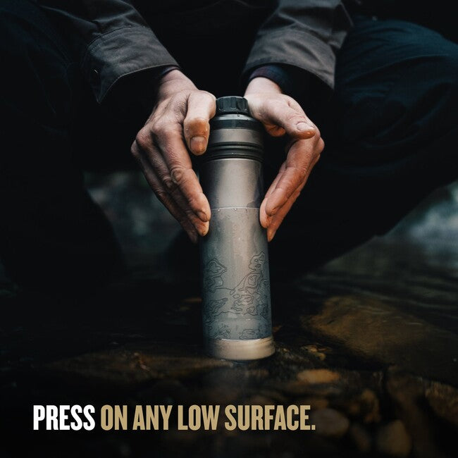 GRAYL UltraPress™ Purifier filtracijska boca Titanium, Covert Black
