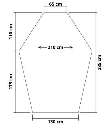 Origin Outdoors prostrano zaklonište za plažu, 285 x 210 x 142 cm