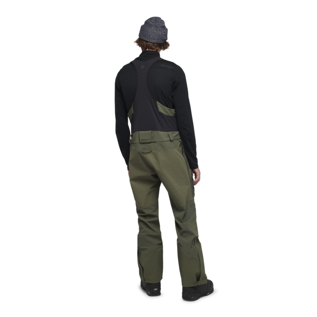 Black Diamond Recon Stretch Pro Bibs muške hlače s naramenicama, tundra