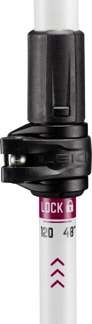 LEKI Cross Trail FX Superlite Compact treking palice, bijela-ferra-crna, 100 - 120 cm