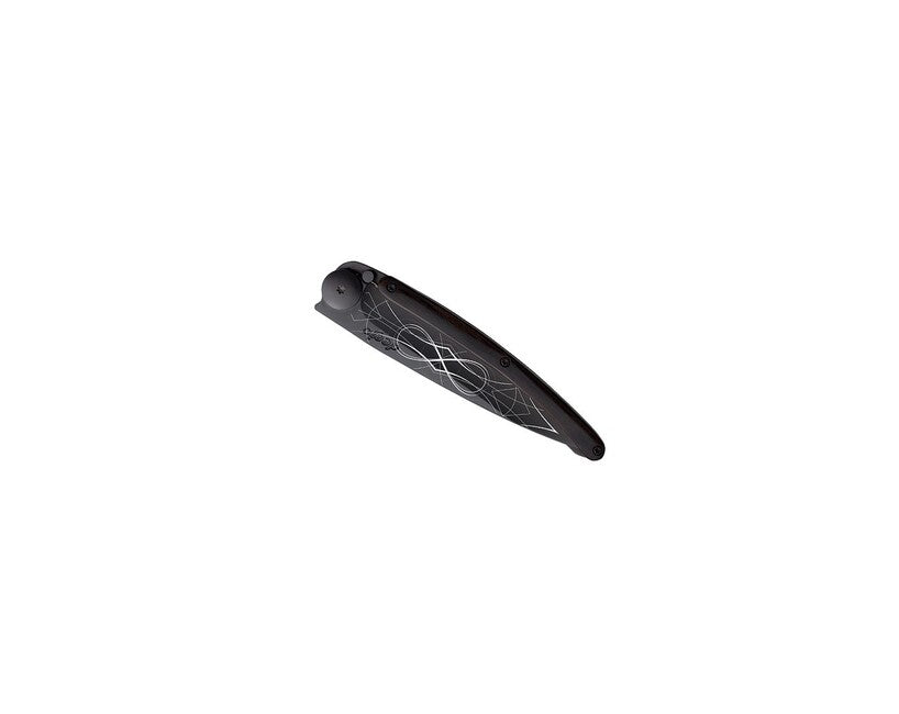 Deejo Tattoo sklopivi nož black ebonywood Infinity