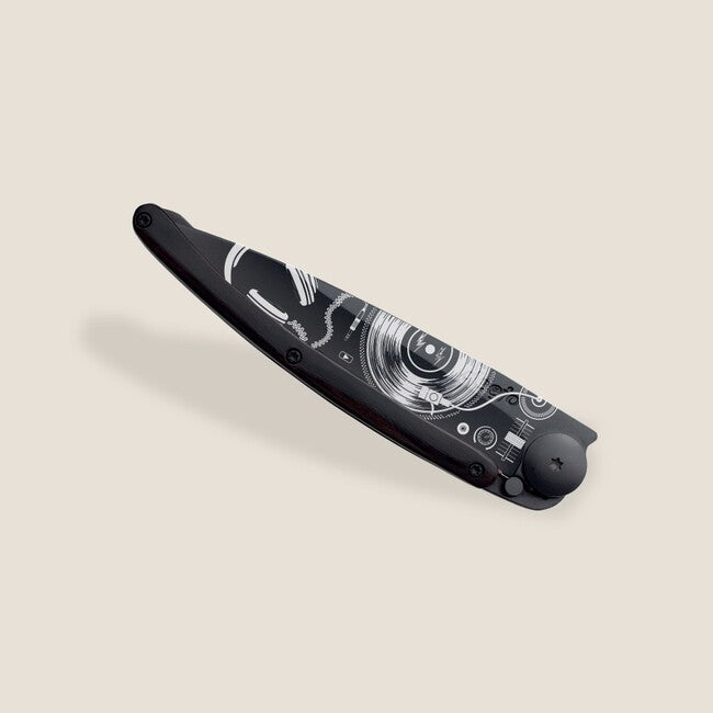 Deejo Tattoo sklopivi nož Black ebony wood Vinyl
