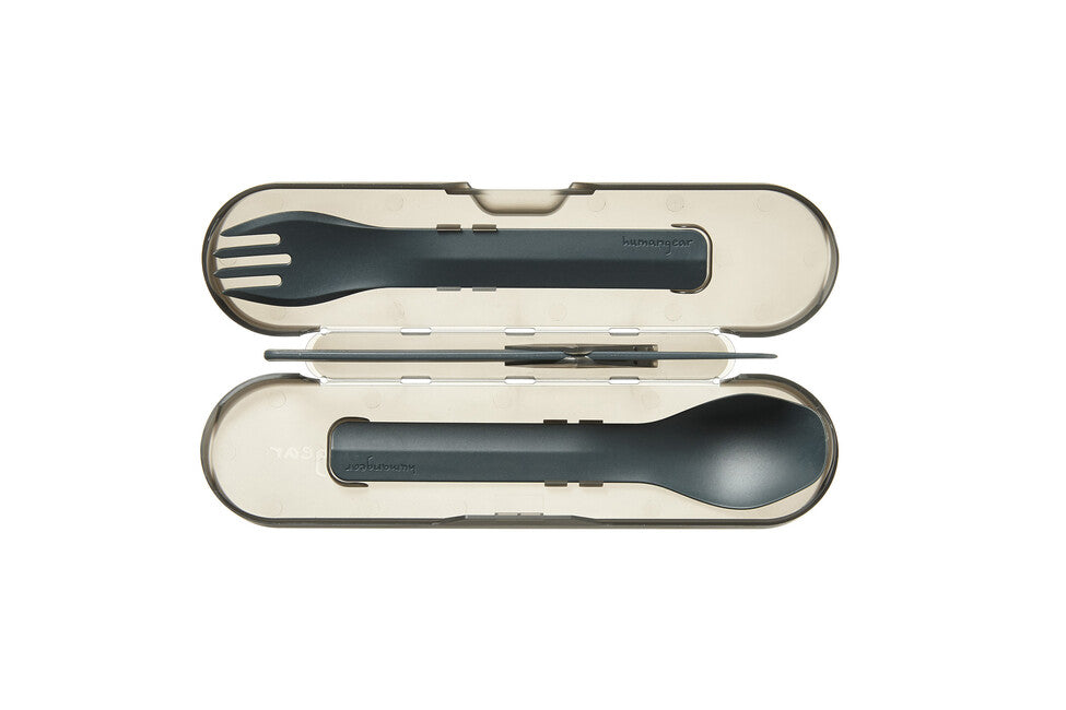 Humangear GoBites TRIO pribor za jelo, sivi