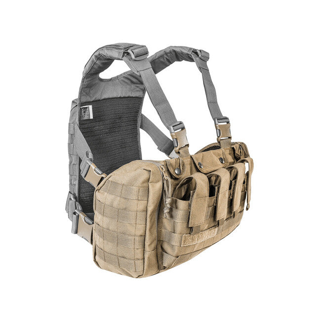 Tasmanian Tiger Rig MkII chest rig s bočnim džepovima, khaki