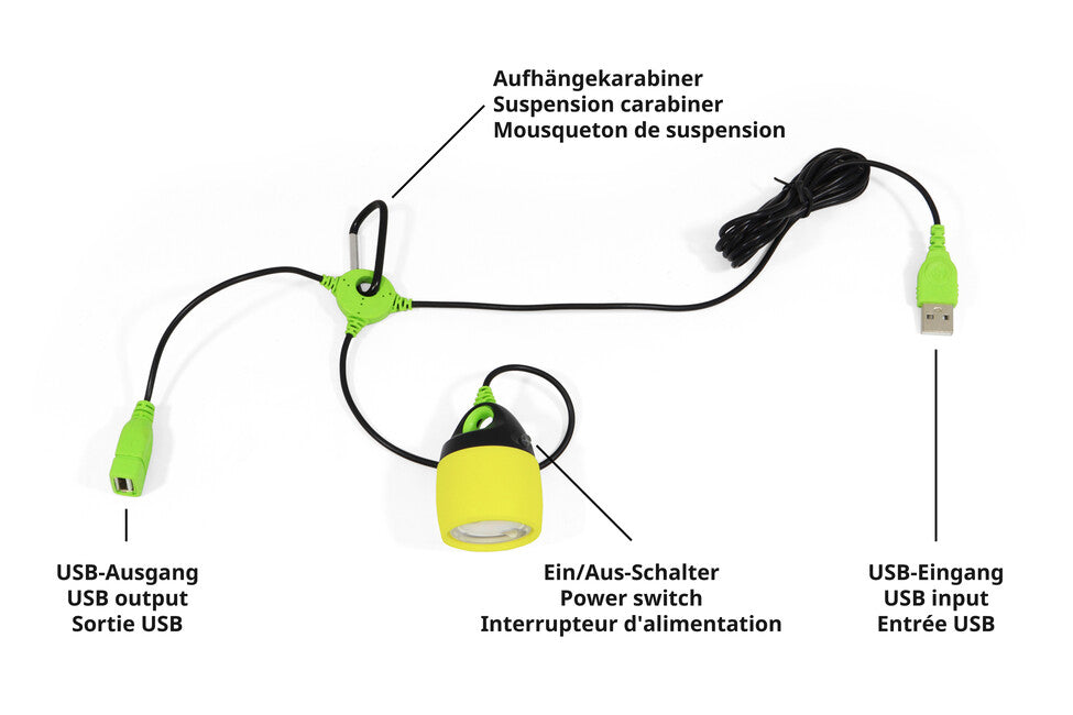 Origin Outdoors Connectable LED lampa, žuta, 200 lumena, topla bijela