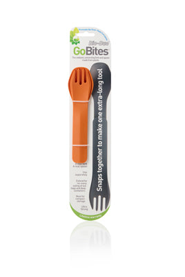 Humangear GoBites BIO DUO pribor, narančasti