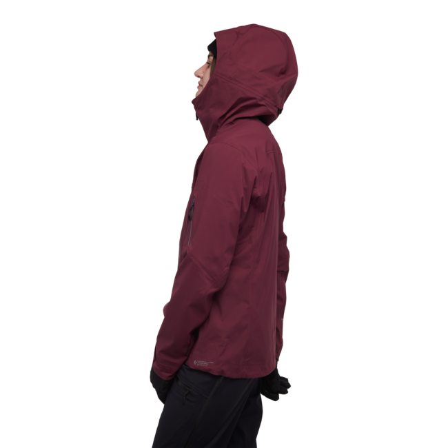 Black Diamond Recon Lt Stretch Shell skijaška jakna ženska, blackberry