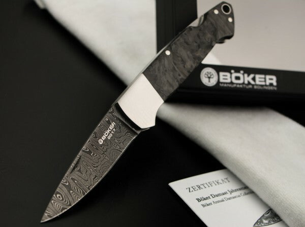 BÖKER® Manufaktur Solingen Damast Annual 2017 džepni nož, damast, 6,35 cm