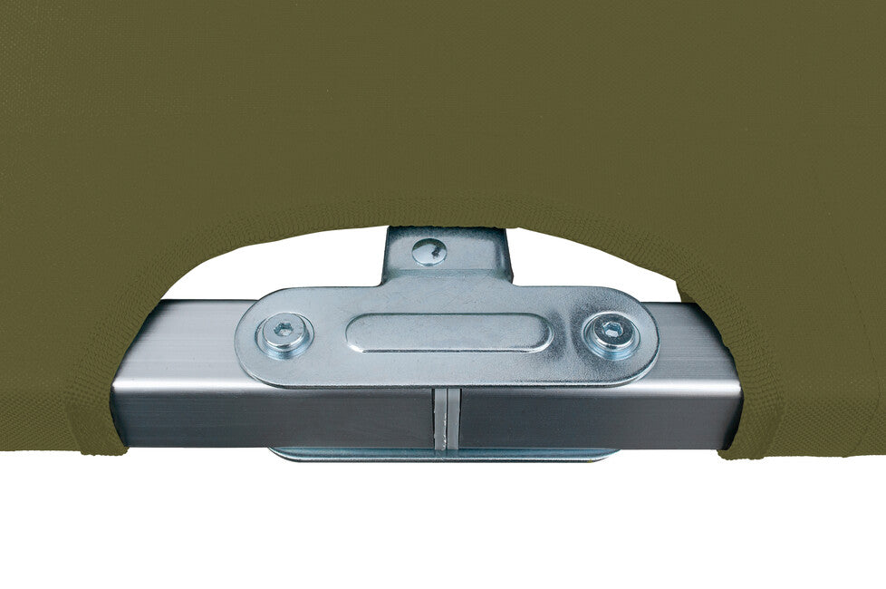 BasicNature Alu-Campbed putna ležaljka, maslinasto zelena, 210 cm