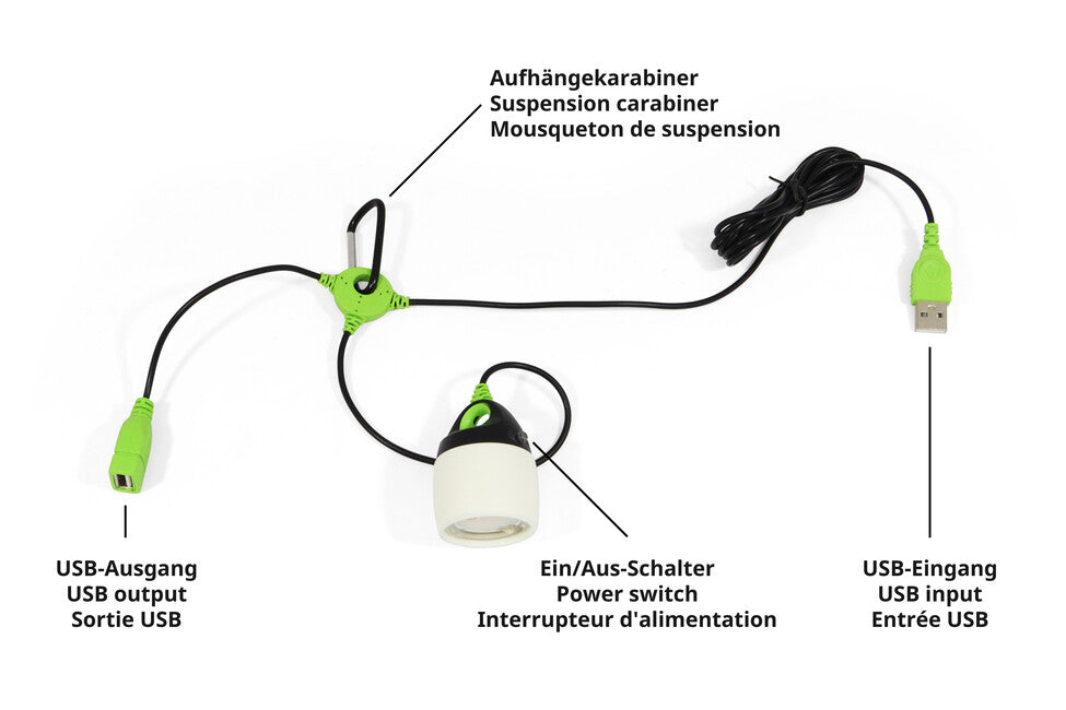 Origin Outdoors Connectable LED lampa, bijela, 200 lumena, hladna bijela