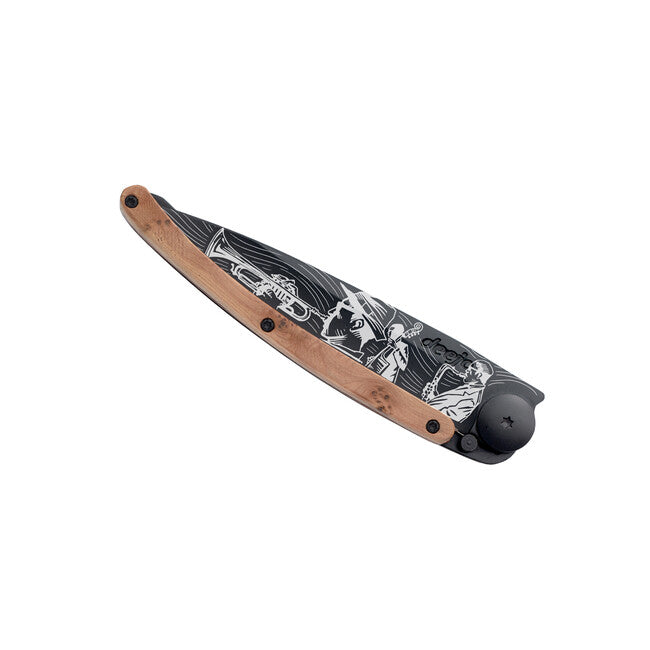 Deejo Tattoo sklopivi nož Jazz, Black juniper wood