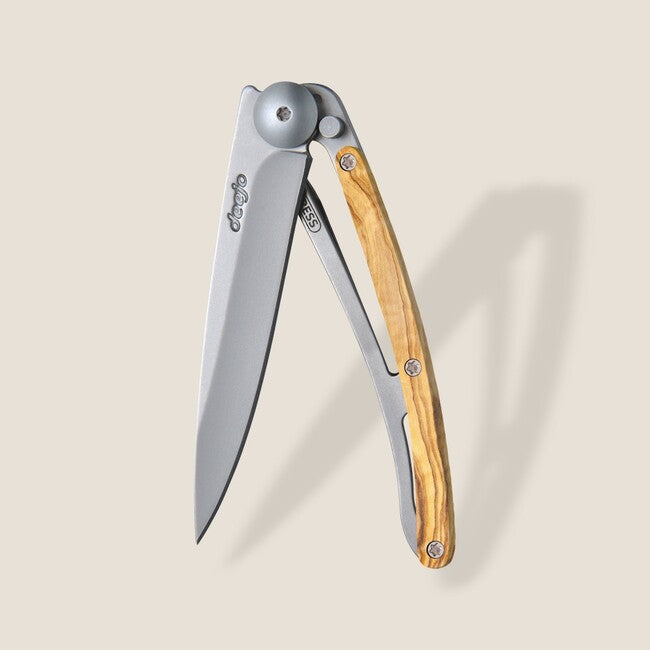 Deejo Wood sklopivi nož natural olive