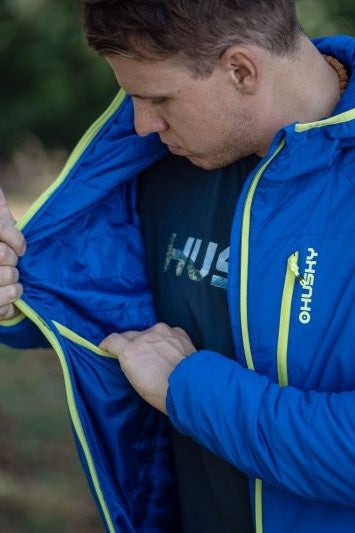 HUSKY Nitri muška ultralagana punjena jakna, plava