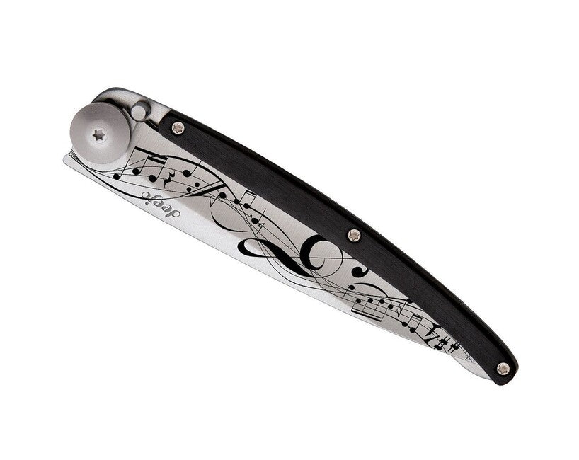 Deejo Tattoo sklopivi nož ebony wood Partition