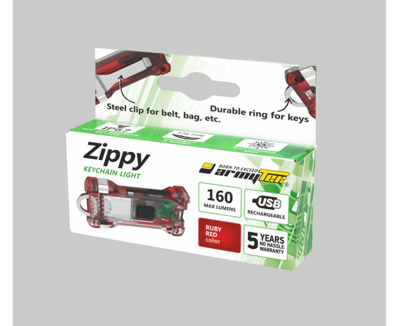 ArmyTek Zippy LED privjesak za ključeve, crveni