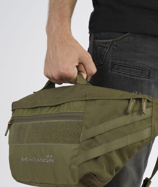 Pentagon Telamon torba preko ramena, crna