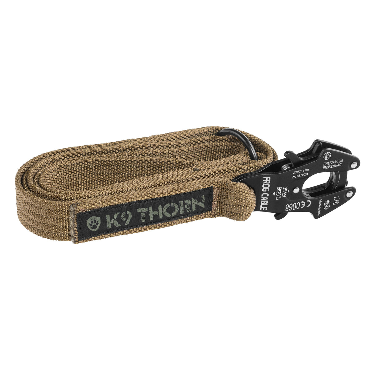 K9 Thorn Kong Frog vodítko, coyote, 200 cm
