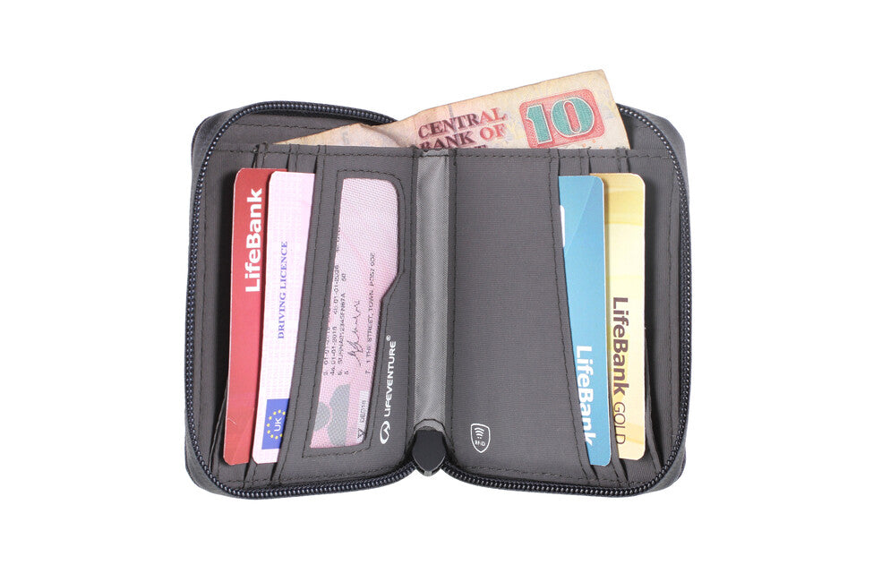 Lifeventure RFID Bi-Fold novčanik, sivi