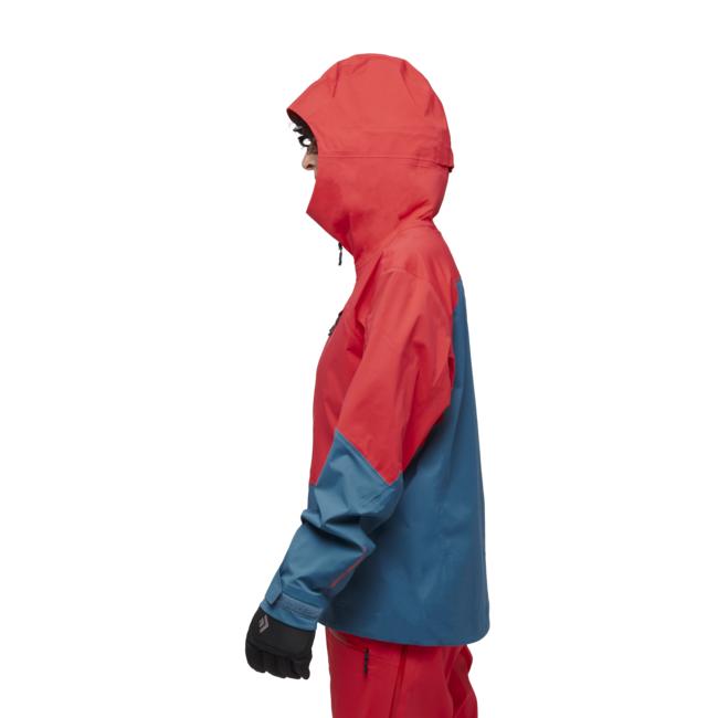 Black Diamond Recon Lt Stretch Shell skijaška jakna ženska, coral red-creek blue