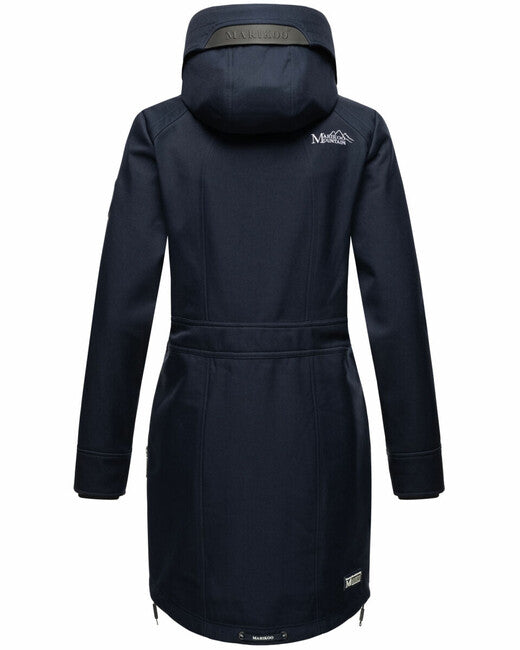 Marikoo Racquelle softshell jakna ženska s kapuljačom, navy