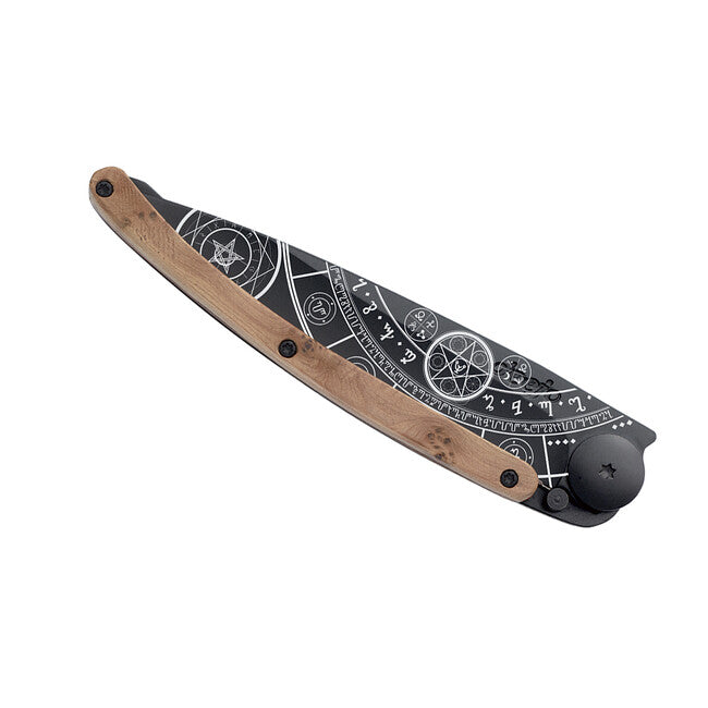Deejo Fantasy sklopivi nož crni juniper wood Esoteric