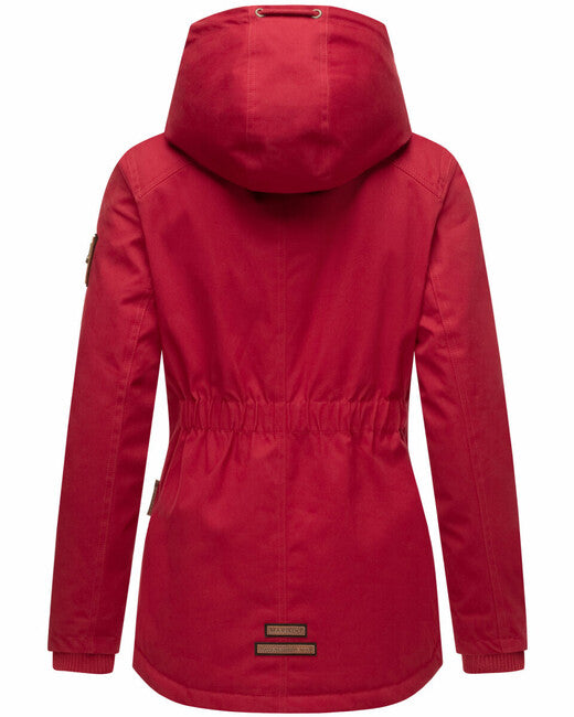 Marikoo Bikoo ženska zimska jakna s kapuljačom, Dark red