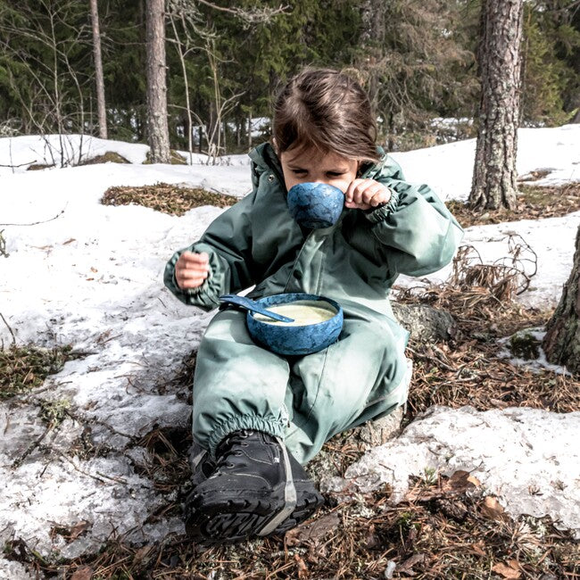 KUPILKA 33 + Spork set sa zdjelama i žlicom s vilicom u jednom, crn