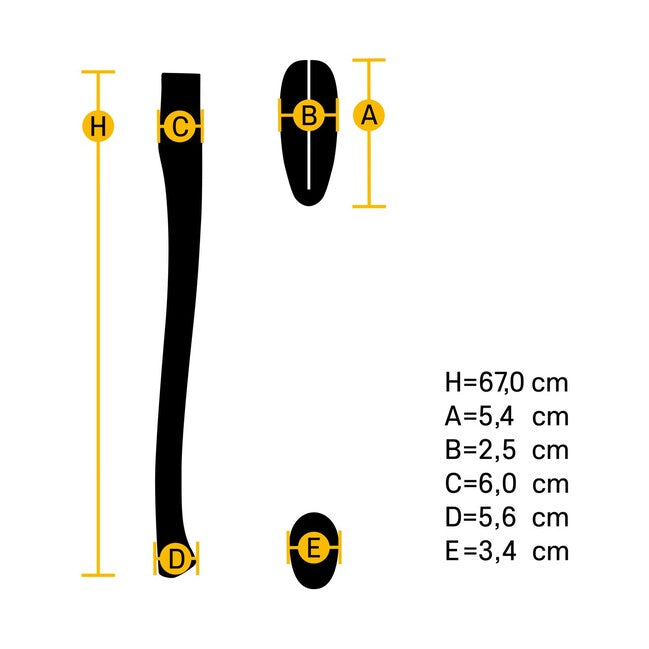 Hultafors Premium Curved HB AHC 650-50x20 HB drška sjekire 842720 id
