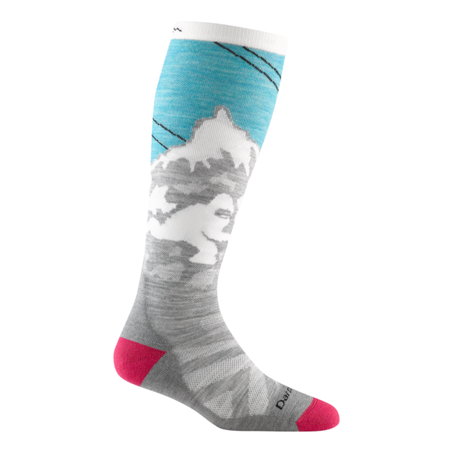 Darn Tough Yeti OTC Midweight skijaške čarape s amortizacijom, Aqua