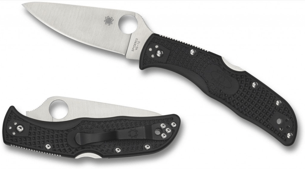Spyderco Endela Lightweight džepni nož 7cm, crni FRN