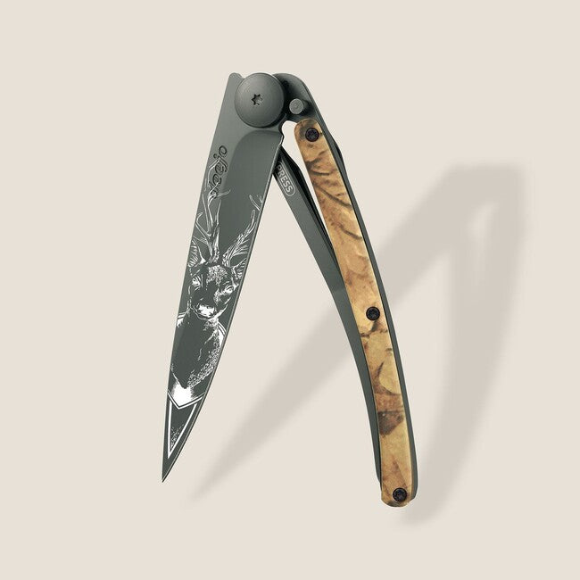 Deejo Tattoo sklopivi nož black brown camo Deer