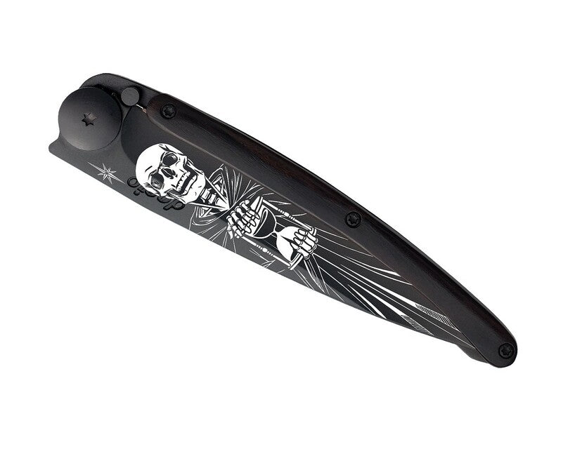 Deejo Tattoo sklopivi nož Black ebony wood Immortal