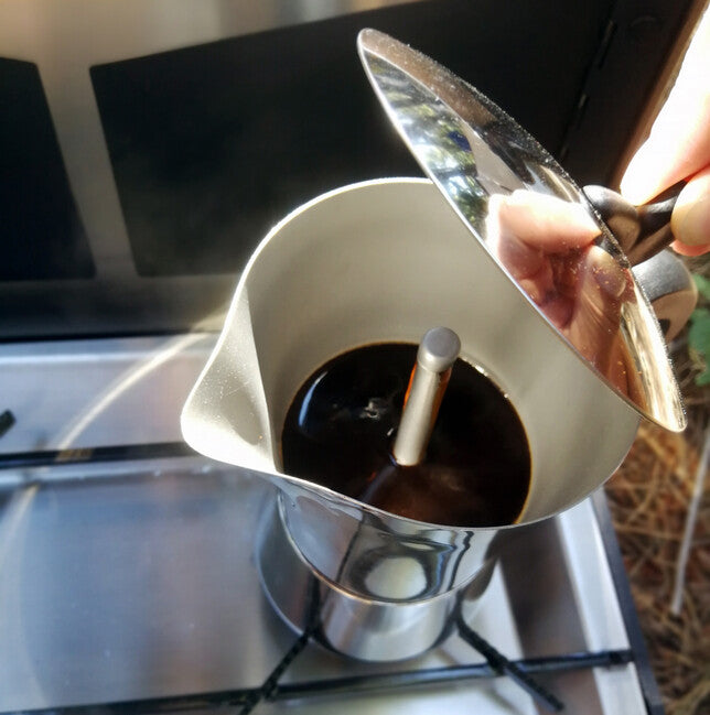 BasicNature Stainless Steel espresso moka lonac za 6 šalica