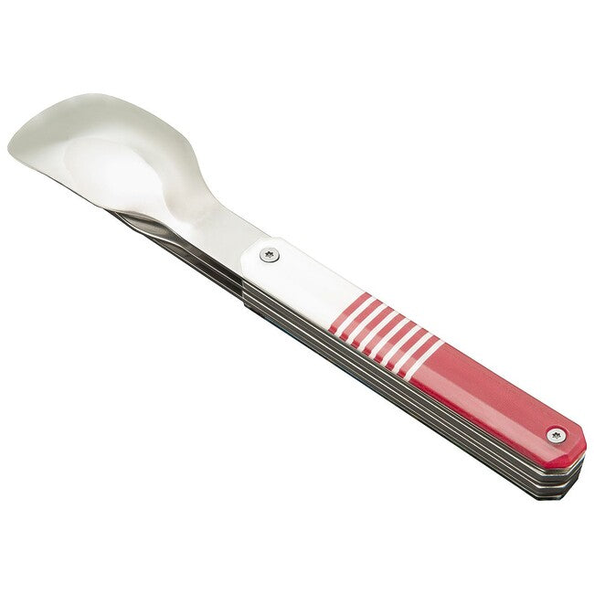 AKINOD putni set pribora magnetski, red mariniere-mirror finish