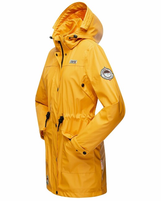 Navahoo Deike ženska zimska jakna za kišu s kapuljačom, Amber yellow