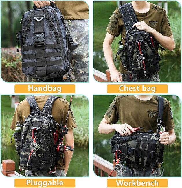 DRAGOWA TACTICAL Charlie jednoramenski ruksak 20 L, khaki