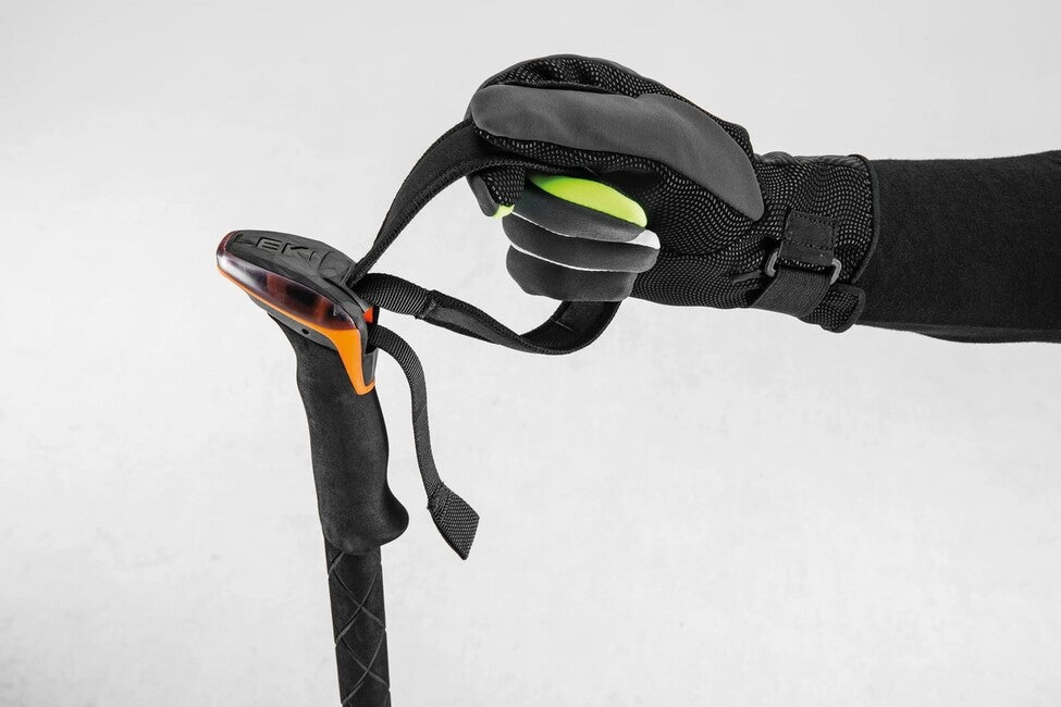 LEKI Sherpa FX Carbon Strong treking palice, narančasta-denim plava, 120 - 140 cm