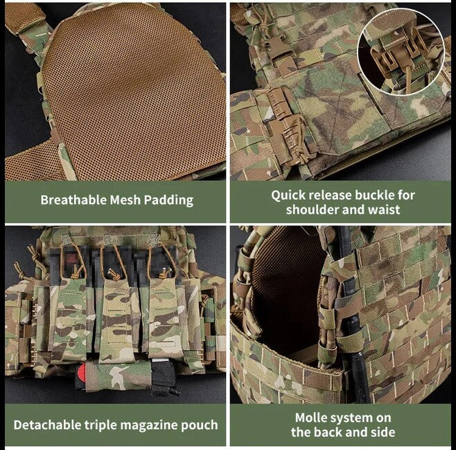 DRAGOWA Tactical Raven prsluk taktički, siv