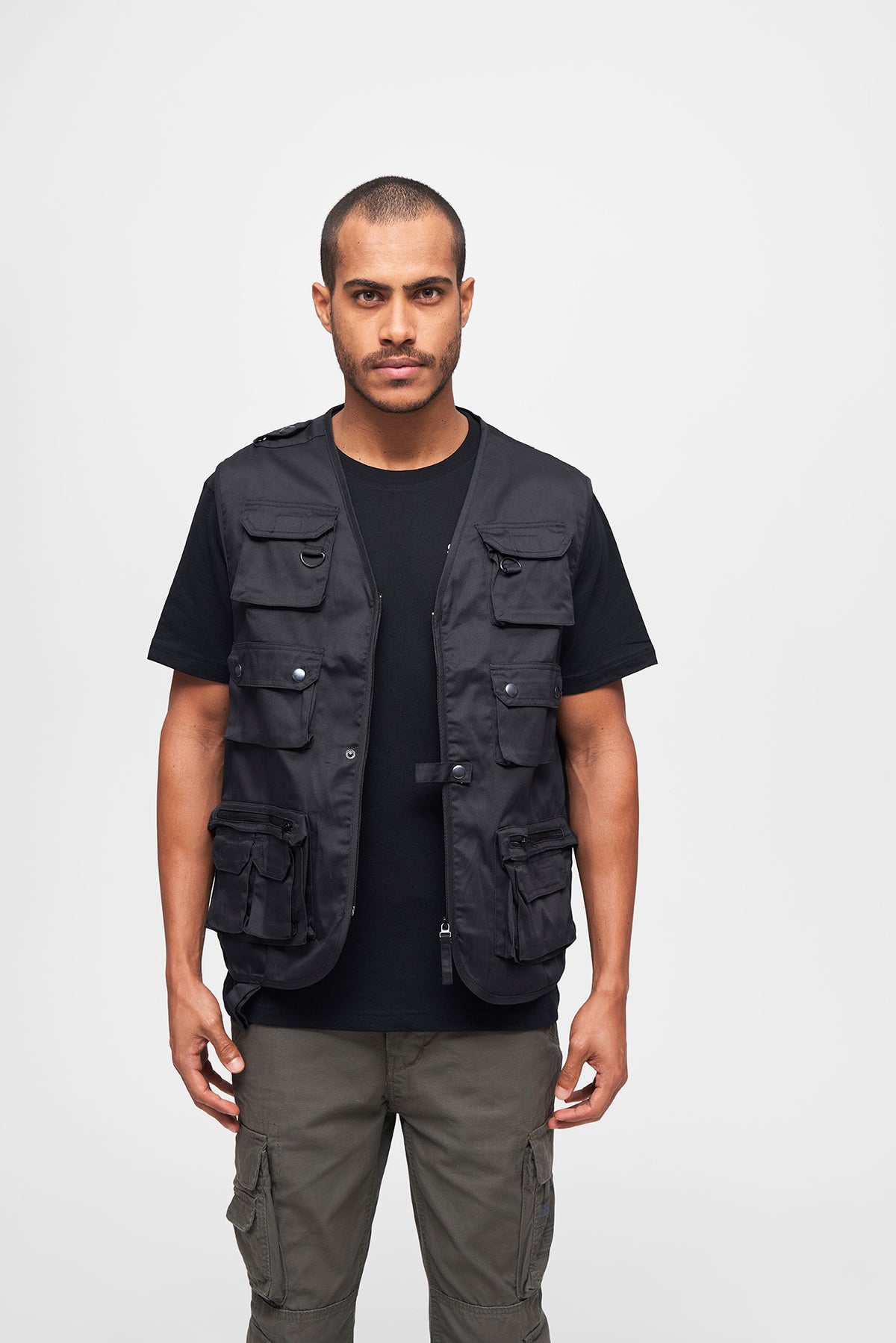 Brandit lovecká vesta, čierna