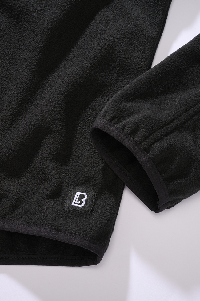 Brandit Ripstop mikina flísová na zips, čierna