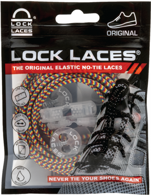 Lock Laces vezice za cipele, rainbow