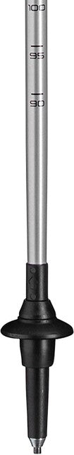 LEKI Traveller Alu Nordic Walking štapovi, crn-srebrnosiv-neonski žut, 90 - 130 cm