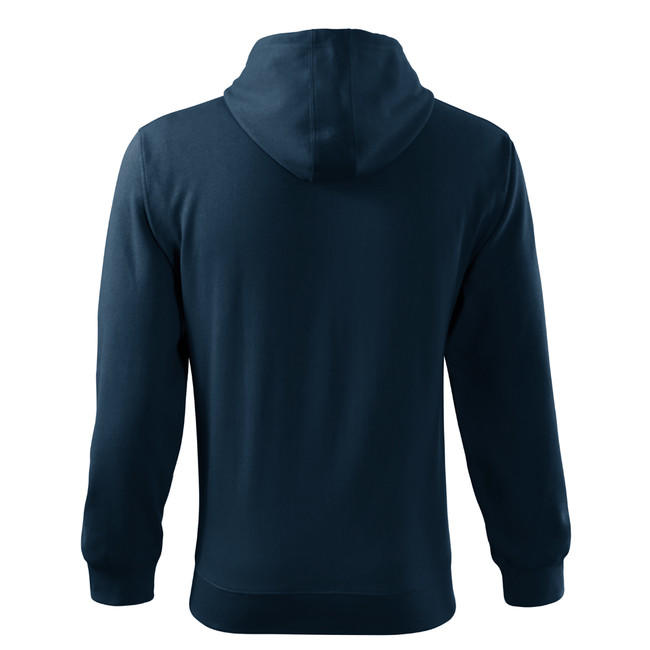 Malfini Trendy Zipper pulover 300g/m2, tamnoplavi