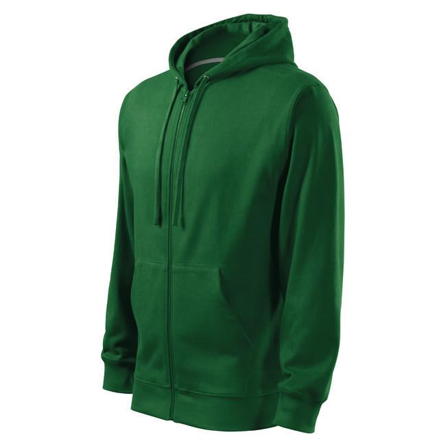Malfini Trendy Zipper muški pulover 300g/m2, zeleni