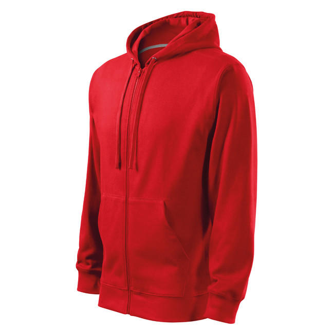 Malfini Trendy Zipper muški pulover 300g/m2, crveni