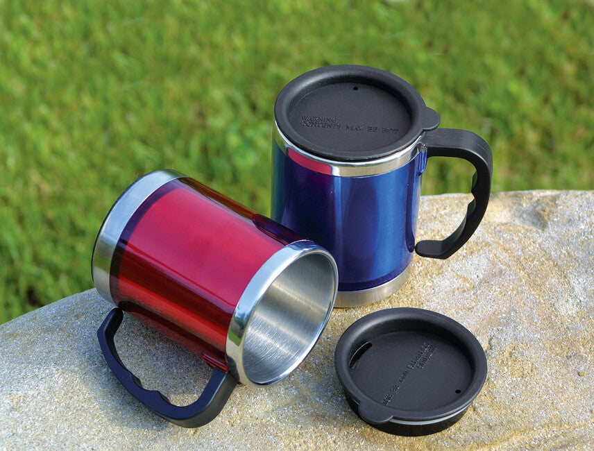 BasicNature MUG nehrđajuća termosica, crvena, 0,42 l