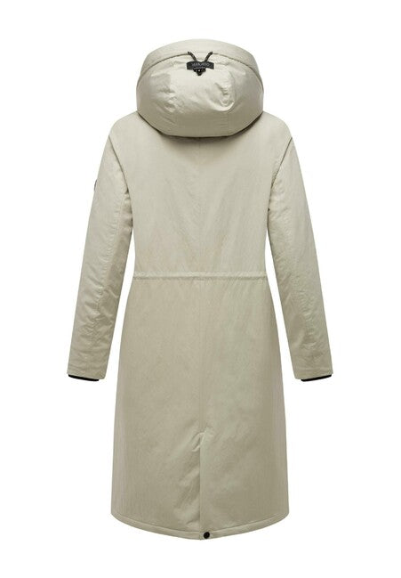 Marikoo Ledalaa parka zimska ženska s kapuljačom, pebble grey